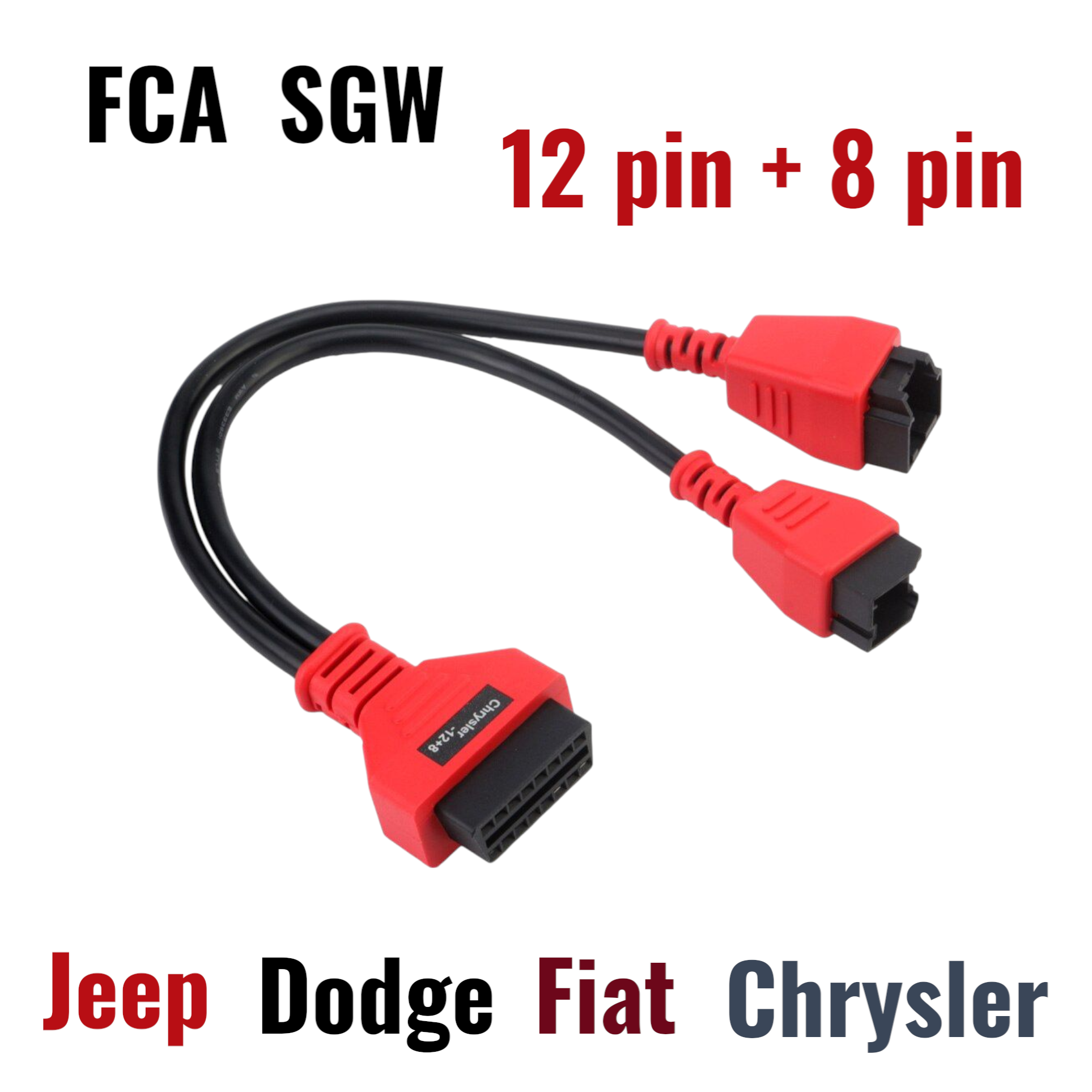Адаптер FCA SGW 12 pin+ 8 pin (Security Gateway) обход модуля безопасности для Chrysler/Jeep/Dodge/Fiat нужен для подключения к автомобилям с 2017г.в. 